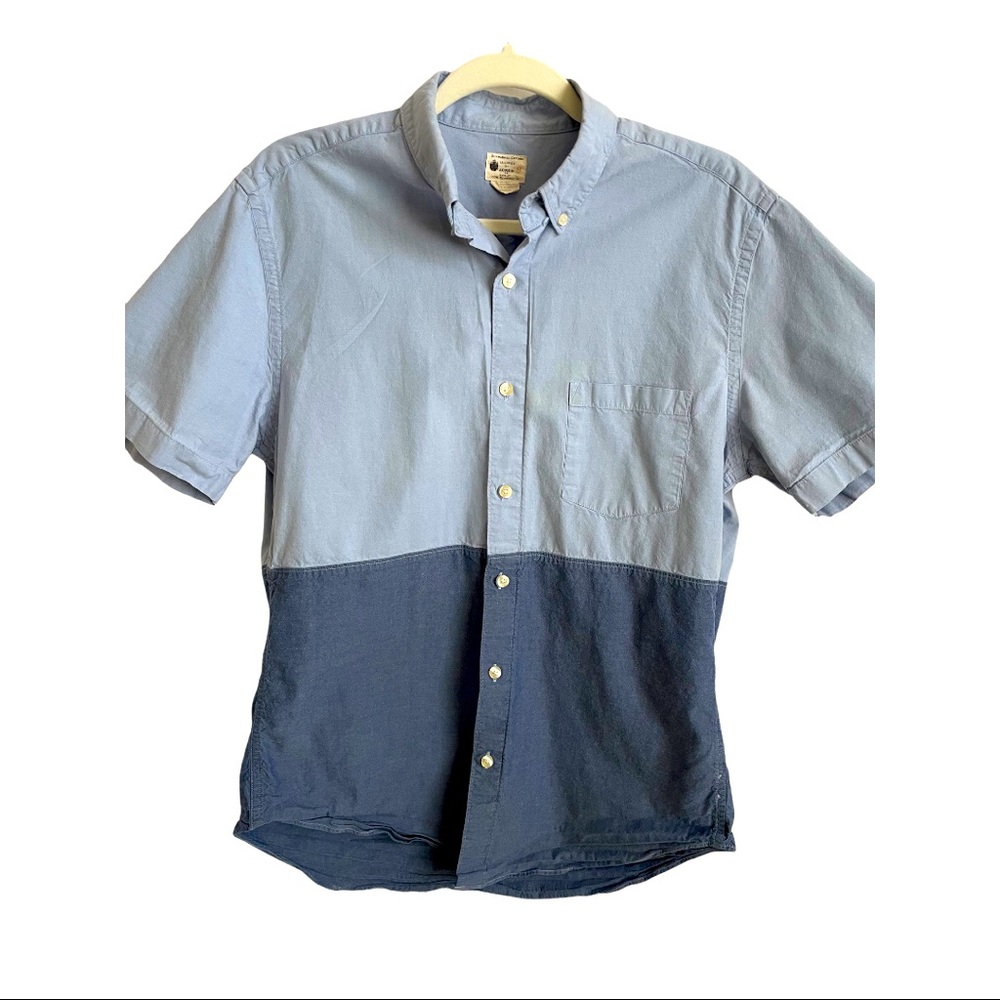 Sun Washed Tailored by J. Crew mens shirt size Medium M chambray
